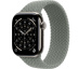 Apple Watch Series 11 // 42мм GPS+Cellular // Корпус из титана нейтрального цвета, плетеный монобраслет серо-зеленого цвета
