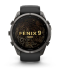 Мультиспортивные часы Garmin Fenix 9 Pro (43mm), титановый корпус Carbon Gray DLC, черный силиконовый ремешок (Black/Pebble Gray)