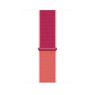 Apple Watch Series 5 // 40мм GPS + Cellular // Корпус из нержавеющей стали золотого цвета, спортивный браслет цвета «сочный гранат»