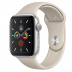 Apple Watch Series 5 // 40мм GPS // Корпус из алюминия серебристого цвета, спортивный ремешок бежевого цвета
