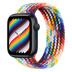 Apple Watch Series 8 // 45мм GPS // Корпус из алюминия цвета "темная ночь", плетёный монобраслет цвета Pride Edition