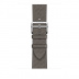 Apple Watch Series 8 Hermès // 45мм GPS + Cellular // Корпус из нержавеющей стали серебристого цвета, ремешок Single Tour H Diagonal цвета Gris Meyer
