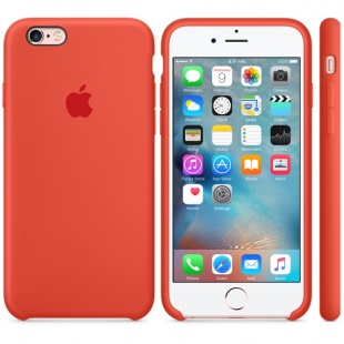 Силиконовый чехол для iPhone 6s – оранжевый