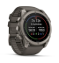 Мультиспортивные часы Garmin Fenix 9 (51mm), титановый корпус, серый силиконовый ремешок  (Pebble Gray)