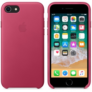 Кожаный чехол для iPhone 7/8, цвет «розовая фуксия», оригинальный Apple, оригинальный Apple