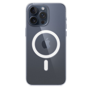 Прозрачный чехол MagSafe для iPhone 15 Pro