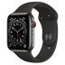Apple Watch Series 6 // 44мм GPS + Cellular // Корпус из нержавеющей стали графитового цвета, спортивный ремешок черного цвета Apple Watch Series 6 // 44мм GPS + Cellular // Корпус из нержавеющей стали графитового цвета, спортивный ремешок черного цвета