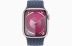 Apple Watch Series 9 // 45мм GPS+Cellular // Корпус из алюминия розового цвета, плетёный монобраслет цвета "штормовой синий"
