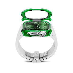Корпус Golden Concept для Apple Watch, 46 мм, Racing Sport Edition Transparent, Sapphire Green