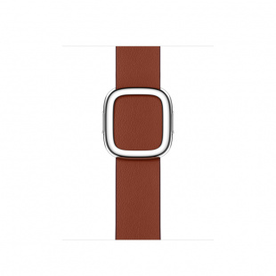 Apple Watch Series 8 // 41мм GPS + Cellular // Корпус из нержавеющей стали серебристого цвета, ремешок темно-коричневого цвета с современной пряжкой (Modern Buckle), размер ремешка S