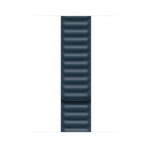 Apple Watch Series 6 // 40мм GPS + Cellular // Корпус из титана цвета «черный космос», кожаный браслет цвета «Балтийский синий», размер ремешка S/M