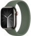 Apple Watch Series 9 // 45мм GPS+Cellular // Корпус из нержавеющей стали графитового цвета, монобраслет цвета "зеленый кипарис"