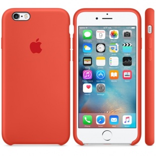 Силиконовый чехол для iPhone 6s – оранжевый