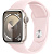 Купить Apple Watch Series 9 // 41мм GPS // Корпус из алюминия цвета "сияющая звезда", спортивный ремешок светло-розового цвета