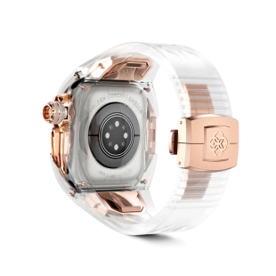 Корпус Golden Concept для Apple Watch, 46 мм, Racing Sport Edition Transparent, Crystal Rose