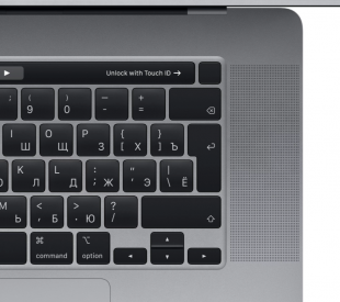 MacBook Pro 16" «Серый космос» (MVVJ2) + Touch Bar и Touch ID // Core i7 2,6 ГГц, 16 ГБ, 512 ГБ SSD, AMD RPro 5300M (Late 2019)