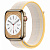 Купить Apple Watch Series 8 // 45мм GPS + Cellular // Корпус из нержавеющей стали золотого цвета, спортивный браслет цвета "сияющая звезда"