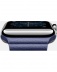 Apple Watch 42 мм, нержавеющая сталь, синий кожаный ремешок