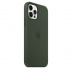 Силиконовый чехол MagSafe для iPhone 12 Pro Max, цвет «Кипрский зелёный»