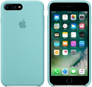Силиконовый чехол для iPhone 7+ (Plus)/8+ (Plus), цвет «синее море», оригинальный Apple