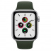 Apple Watch SE // 40мм GPS // Корпус из алюминия серебристого цвета, спортивный ремешок цвета «Кипрский зелёный» (2020)