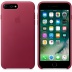 Кожаный чехол для iPhone 7+ (Plus)/8+ (Plus), цвет «лесная ягода», оригинальный Apple