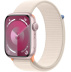 Apple Watch Series 9 // 41мм GPS // Корпус из алюминия розового цвета, спортивный браслет цвета "сияющая звезда"