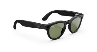 Умные очки Ray-Ban  Headliner (2-gen) (Черная глянцевая оправа, зеленые линзы)