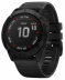 Мультиспортивные часы Garmin Fenix 6X Pro (51mm) стальной черный корпус, черный силиконовый ремешок