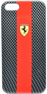 Чехол Ferrari для iPhone 5s HardCarbon-Red