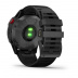 Мультиспортивные часы Garmin Fenix 6 Pro (47mm) Solar, серый стальной корпус, черный силиконовый ремешок
