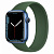 Купить Apple Watch Series 7 // 45мм GPS // Корпус из алюминия синего цвета, монобраслет цвета «зелёный клевер»