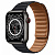 Купить Apple Watch Series 7 // 45мм GPS + Cellular // Корпус из титана цвета «черный космос», кожаный браслет цвета «тёмная ночь», размер ремешка S/M