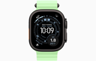Apple Watch Ultra 3 (2025) // 49мм GPS+Cellular // Корпус из черного титана, ремешок Ocean Band неоново-зеленого цвета