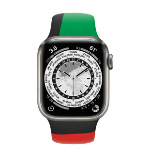 Apple Watch Series 7 // 41мм GPS + Cellular // Корпус из титана, спортивный ремешок цвета «Black Unity»