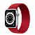 Купить Apple Watch Series 6 // 40мм GPS // Корпус из алюминия серебристого цвета, плетеный монобраслет цвета (PRODUCT)RED