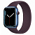 Купить Apple Watch Series 7 // 45мм GPS + Cellular // Корпус из алюминия синего цвета, монобраслет цвета «тёмная вишня»