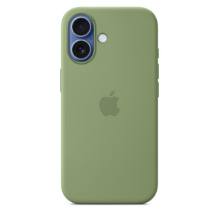 Силиконовый чехол MagSafe для iPhone 17 (Light Moss)