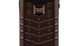 Телефон Vertu Signature V, Stainless steel, Calf Leather (Рure chocolate/Шоколадно-коричневый)
