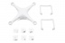 Корпус квадрокоптера DJI Phantom 3 - P3 Part 30 Shell (Includes Top & Bottom Covers) (Pro/Adv)