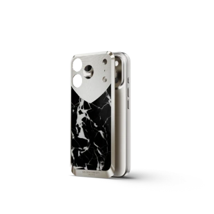 Чехол Golden Concept для iPhone 17 Pro, Magnetic Shield, Marble Edition - Nero Marquina