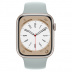 Apple Watch Series 8 // 41мм GPS + Cellular // Корпус из алюминия цвета "сияющая звезда", спортивный ремешок цвета "суккулент"