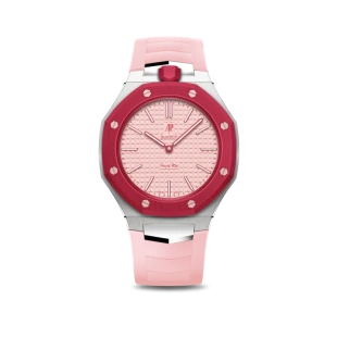 Аксессуары Golden Concept Royal Sport Edition для часов Swatch Royal Pop (OTTO ROSSO) (Красный и розовый ремешки)