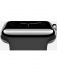 Apple Watch 38 мм, нержавеющая сталь, черный спортивный ремешок
