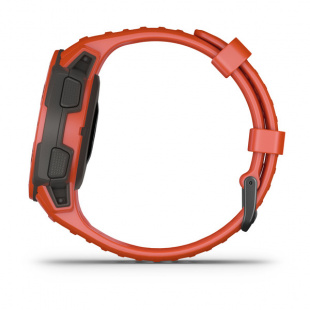 Туристические умные часы Garmin Instinct (45mm), корпус и силиконовый ремешок цвета Flame Red