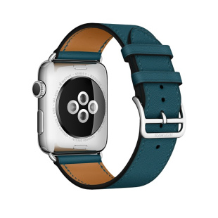 42/44 мм ремешок Simple Tour из кожи Swift цвета Colvert для Apple Watch Hermès