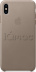 Кожаный чехол для iPhone XS Max, платиново-серый цвет, оригинальный Apple