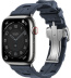 Apple Watch Series 9 Hermès // 45мм GPS+Cellular // Корпус из нержавеющей стали серебристого цвета, ремешок Kilim Single Tour цвета Navy с раскладывающейся застёжкой (Deployment Buckle) Apple Watch Series 9 Hermès // 45мм GPS+Cellular // Корпус из нержавеющей стали серебристого цвета, ремешок Kilim Single Tour цвета Navy с раскладывающейся застёжкой (Deployment Buckle)