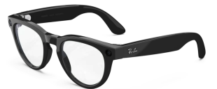 Умные очки Ray-Ban  Headliner (2-gen) (Черная глянцевая оправа, прозрачно-графитово-зеленые фотохромные линзы)