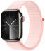 Apple Watch Series 9 // 45мм GPS+Cellular // Корпус из нержавеющей стали графитового цвета, спортивный браслет светло-розового цвета